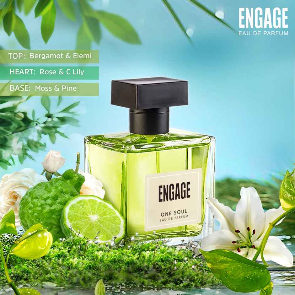 Engage One Soul Gender-free Perfume, Citrus & Spicy, Free Tester with pack