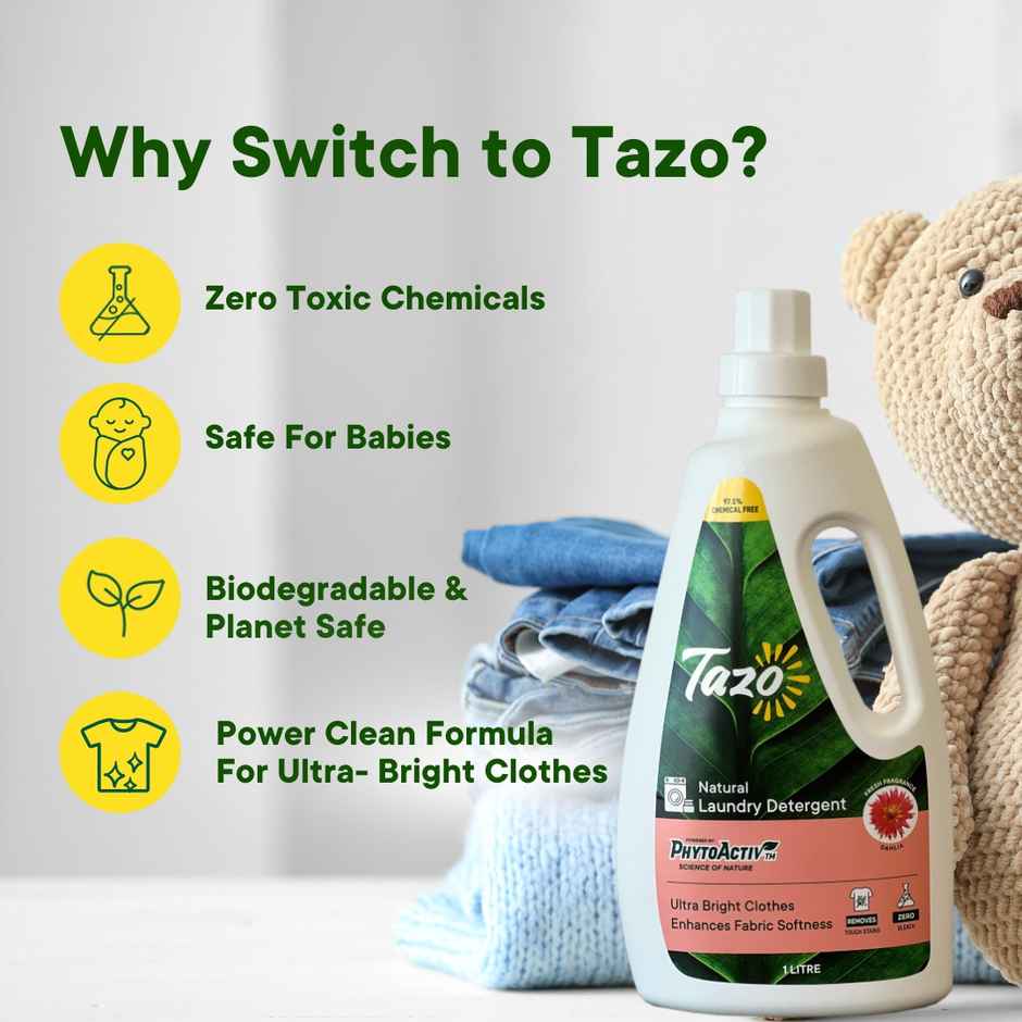 Tazo Dahlia Natural Laundry Detergent Liquid