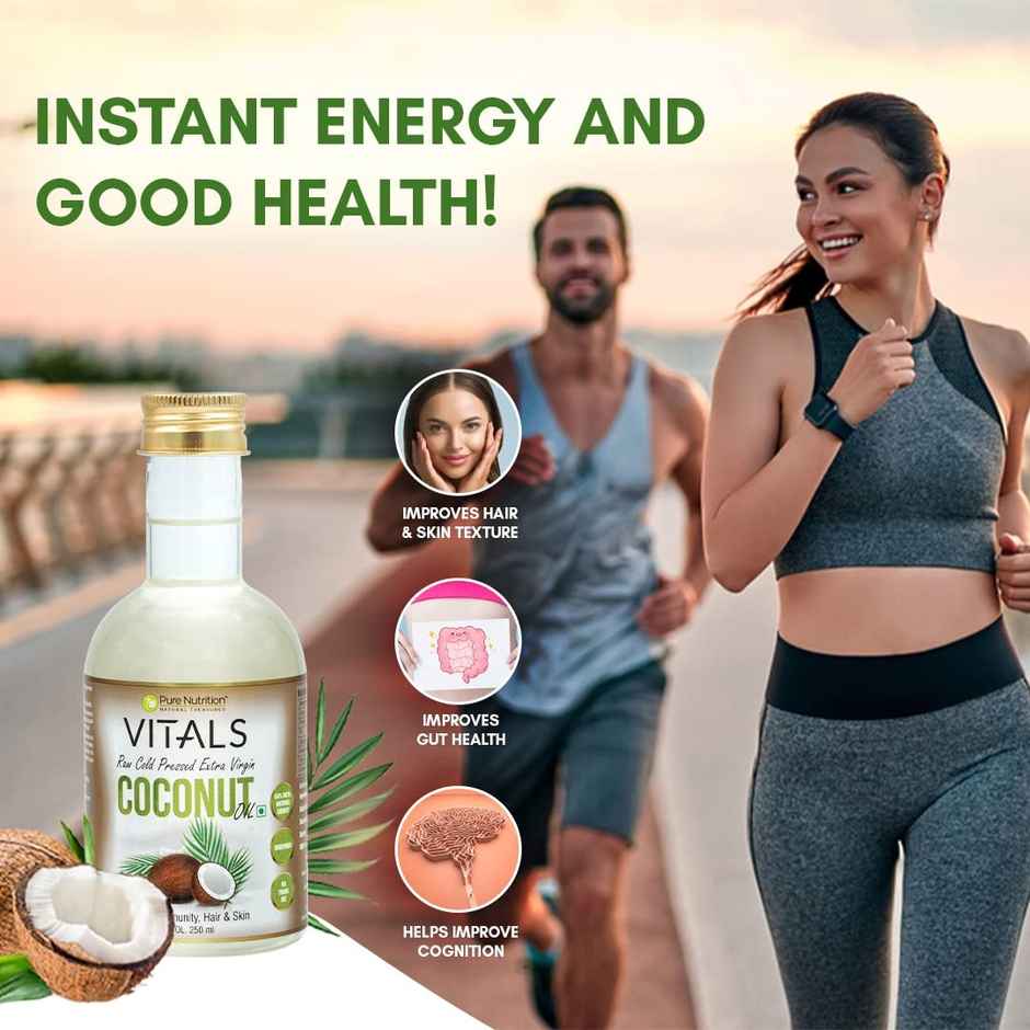 Pure Nutrition Virgin Coconut Cold Pressed Oil | Extracted From A1 Grade Coconut Milk