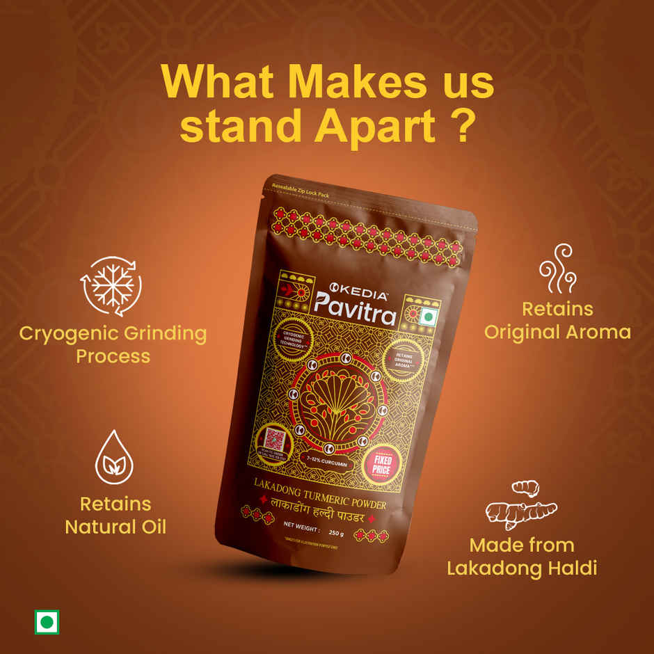 Kedia Pavitra Lakadong Turmeric Powder