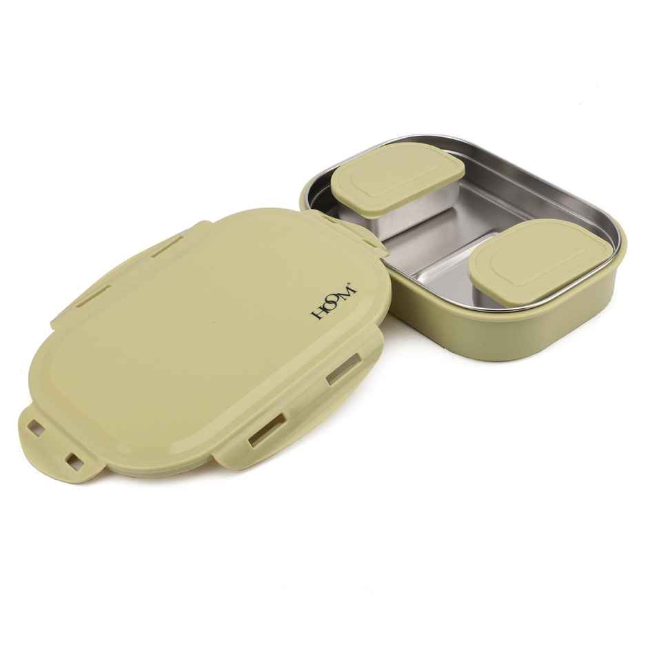 Hoom Insulated 304 Stainless Steel Lunch Box College and School - Assorted