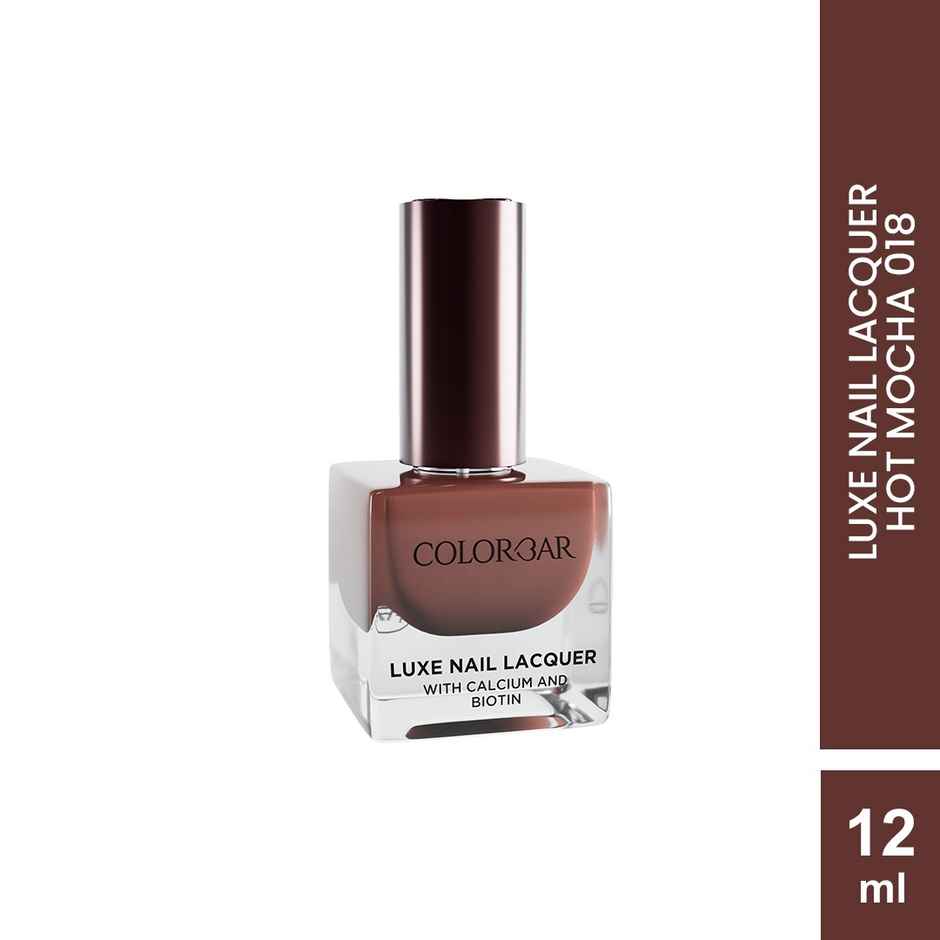 Colorbar Luxe Nail Lacquer - Hot Mocha | Long-Lasting Shine