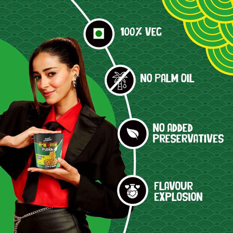 Too Yumm! K-Bomb Fusion Masala | Ready To Cook Instant Cup Noodles