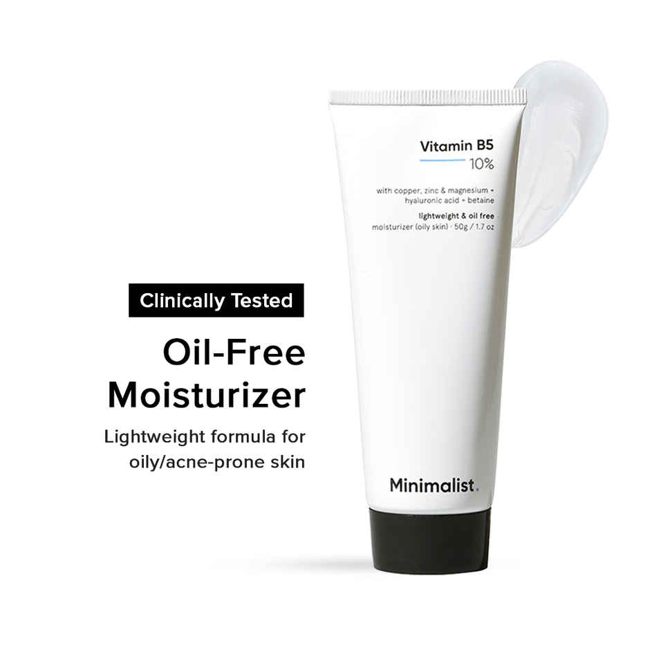 Minimalist Gel-based Moisturizer with 10% Vitamin B5 for Oily & Acne-Prone Skin