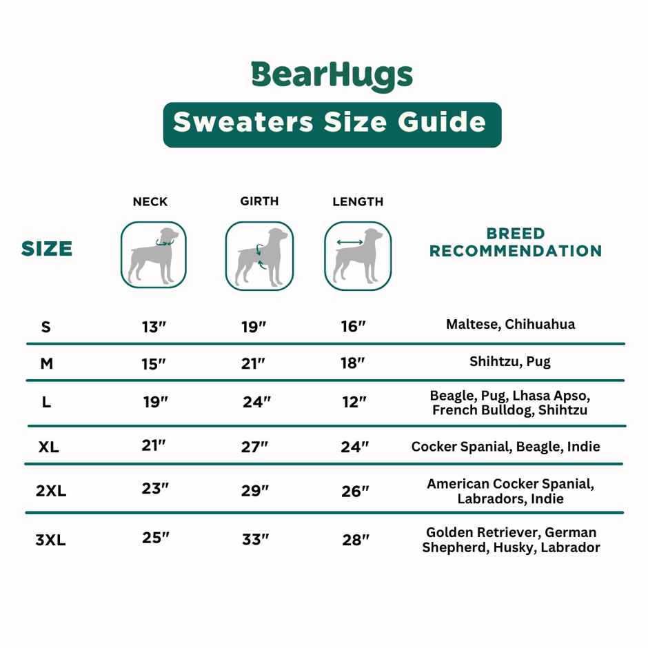 BearHugs Bunny Tail Pet Sweater  for Dogs | 2XL