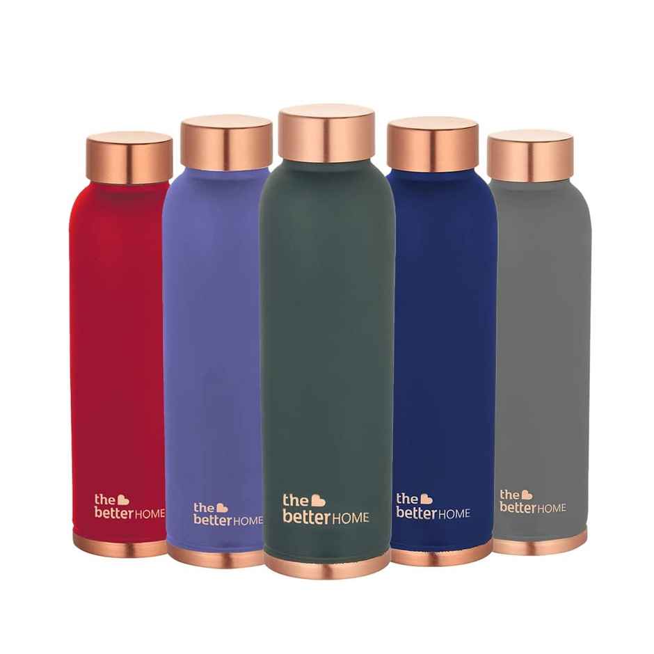 The Better Home Copper Water Bottle with Anti Oxidant Properties | Teal