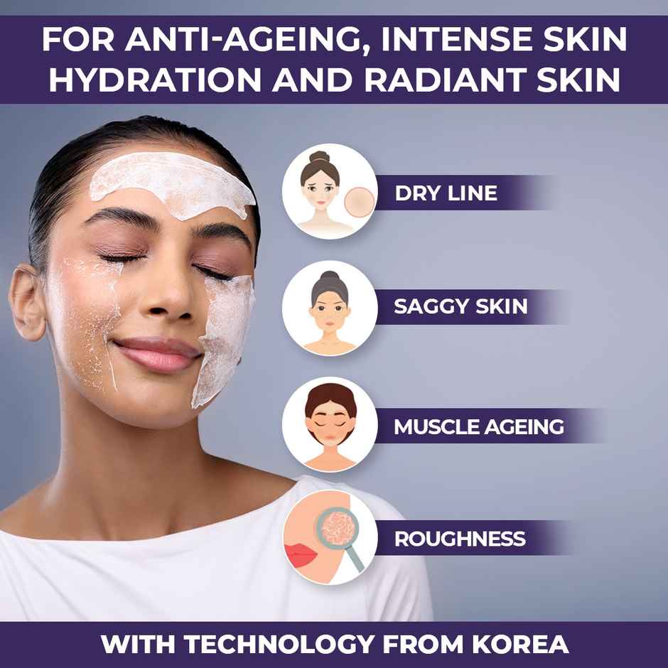Sanfe High Prime Collagen Melting Film | 5X Hydrating Korean Skincare Overnight Face Mask