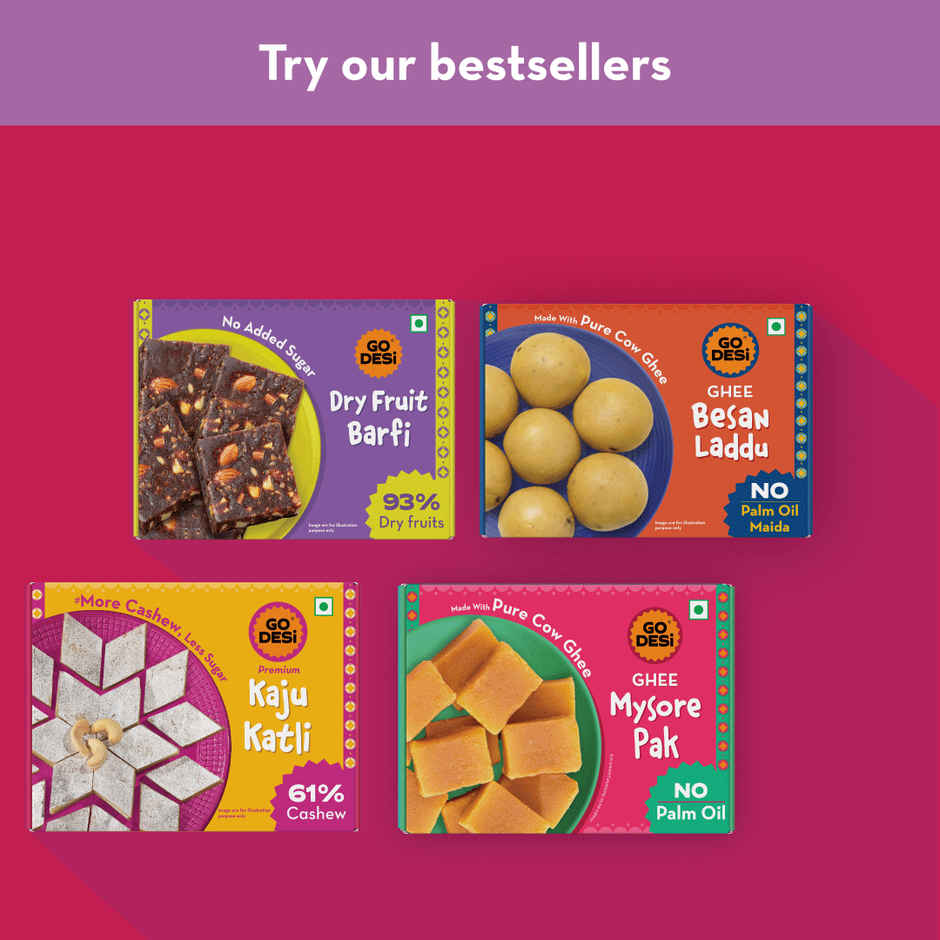 GO DESi Ghee Motichoor Laddu | Made with pure cow ghee