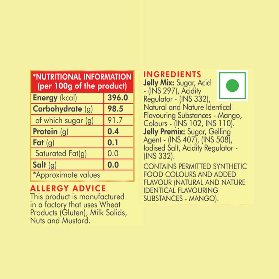 Weikfield Jelly Crystals Mango Flavour Carton