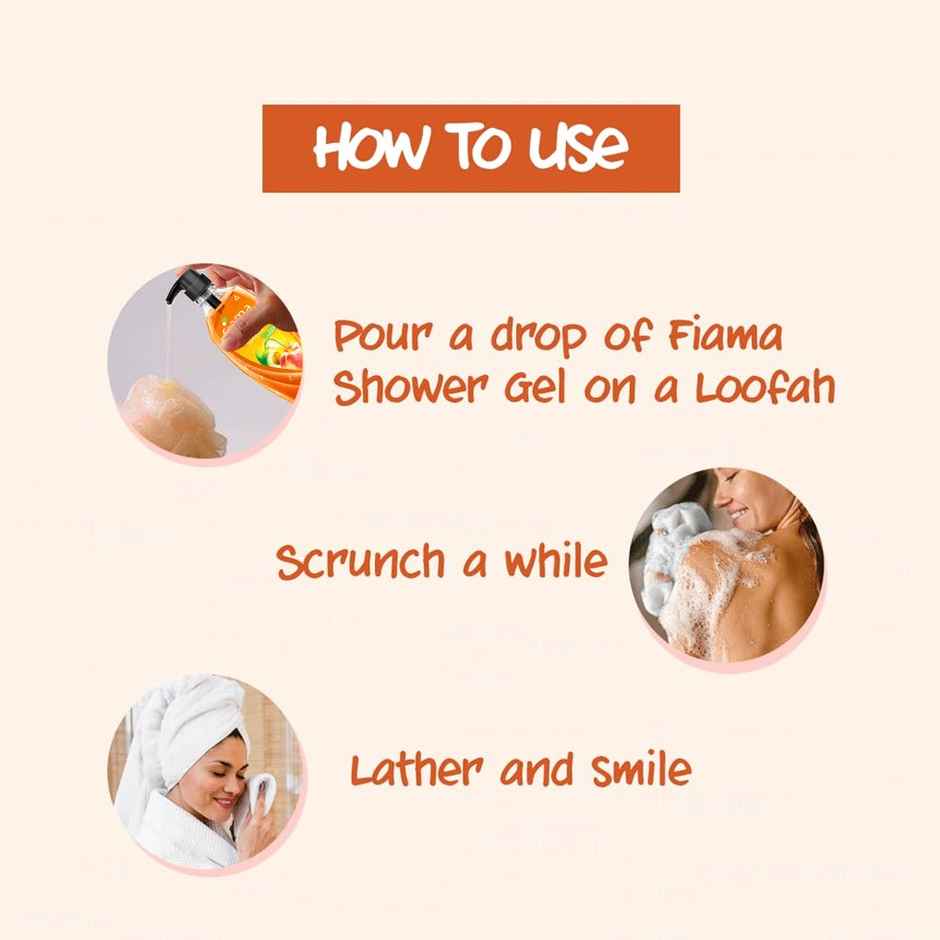 Fiama Body Wash Shower Gel Peach & Avocado, with Skin Conditioners for Soft & Moisturised Skin