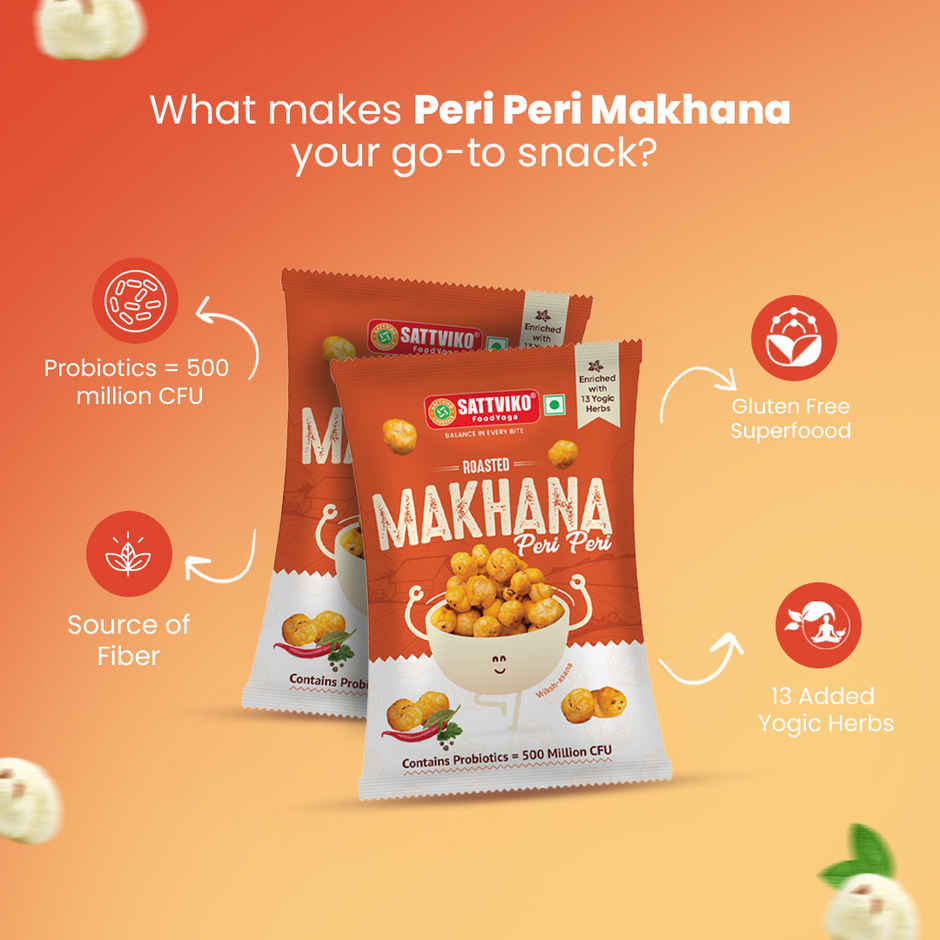 Sattviko Probiotic Peri Peri Roasted Makhana