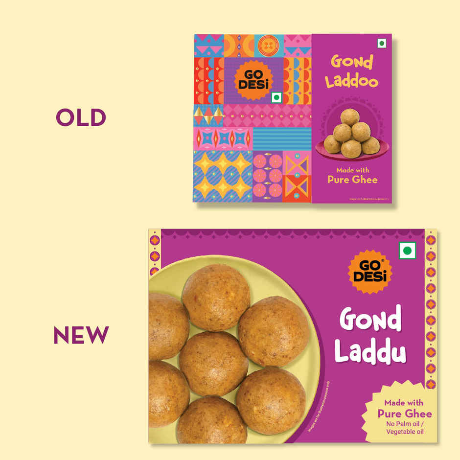 Atta Gond Ghee Laddu By GO DESi