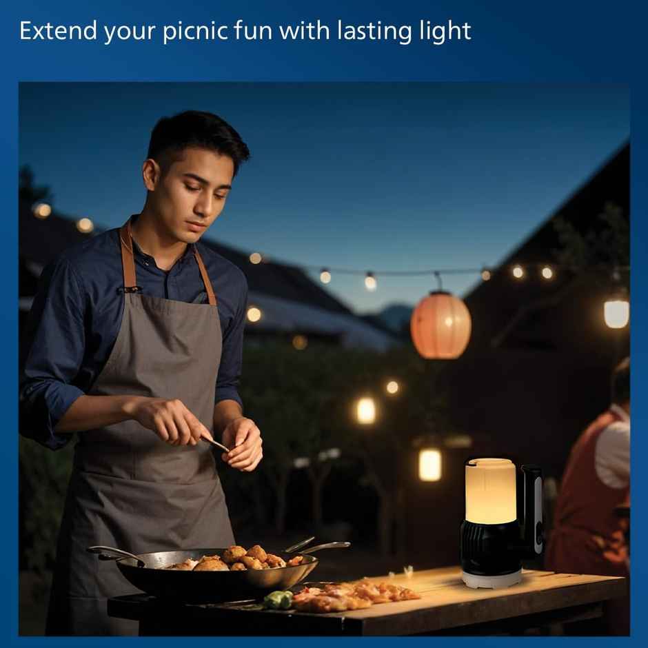 Philips Trek 5W Rechargeable Emergency Light |  2400 mAh Battery(Cool White + Warm White)