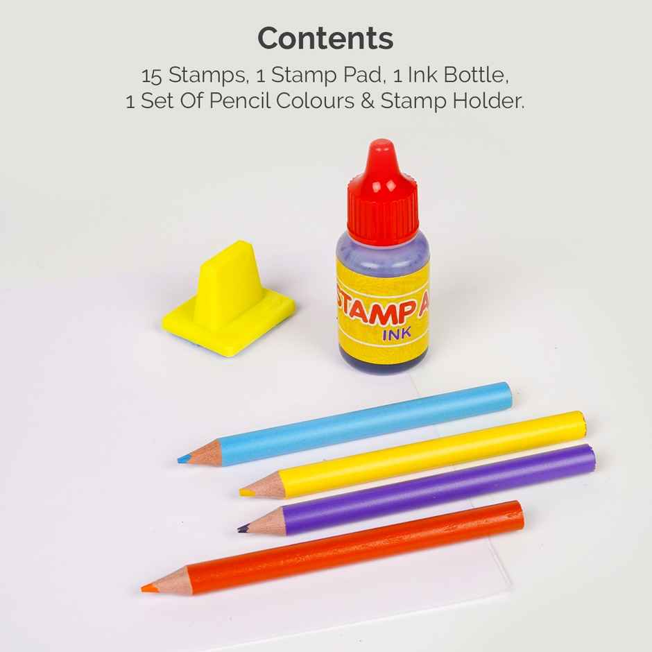 Ratna's Stamp Art Alpha & Numbers | Assorted