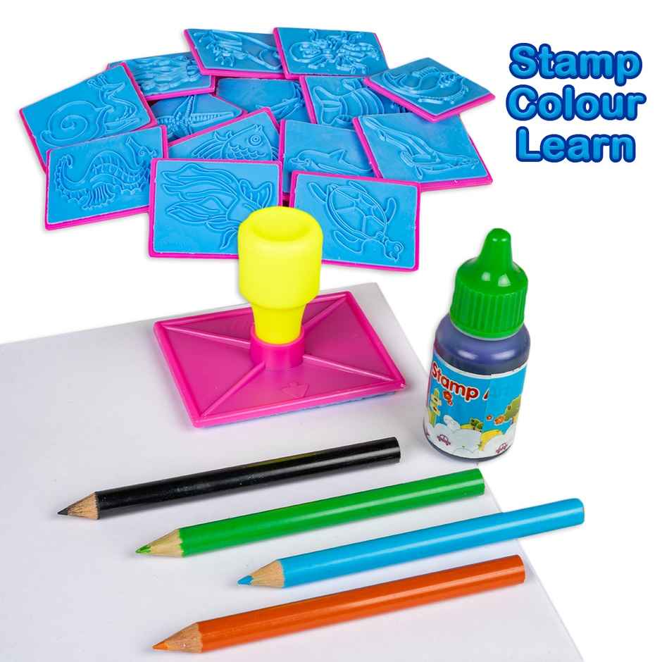 Ratna's Stamp Art | B Aqua