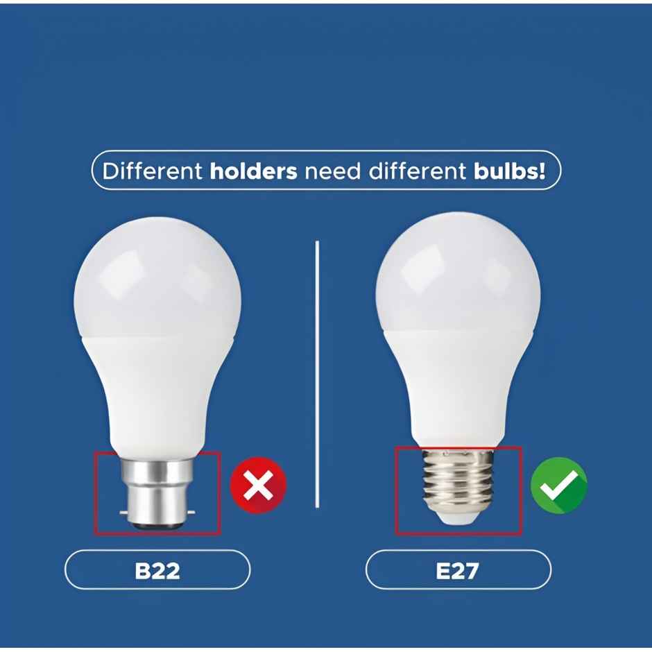 Halonix 9W Screw Type, Warm White Yellow Led Bulb | E27 Base Holder
