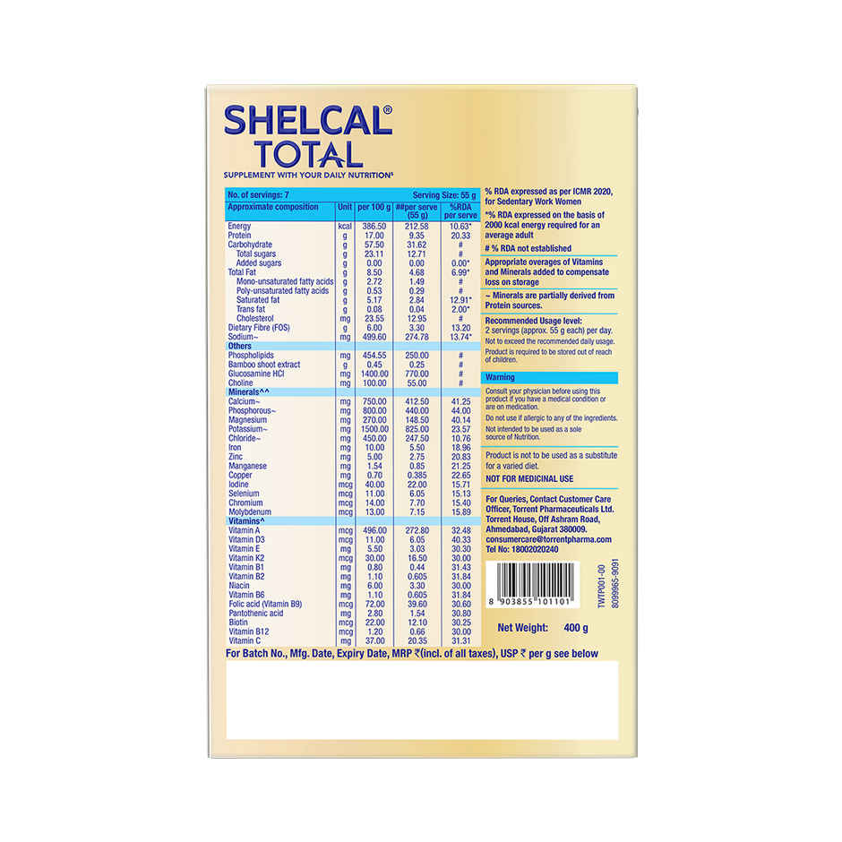 Shelcal Total Chocolate flavour powder