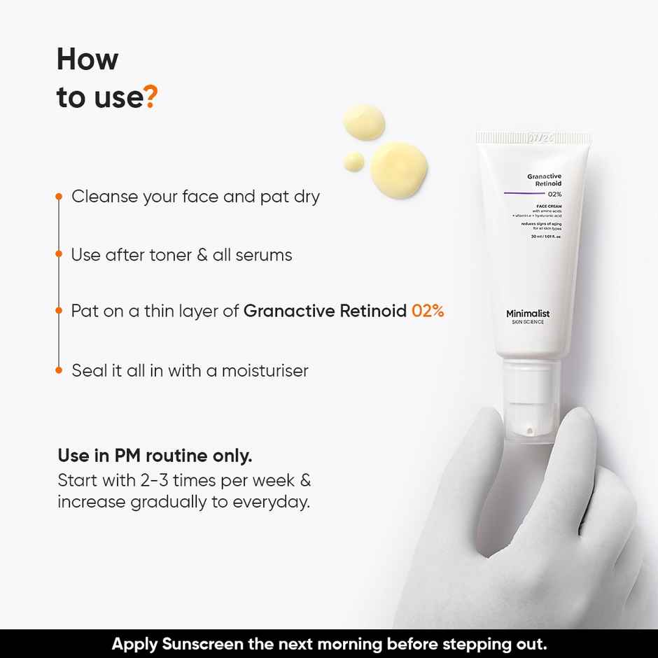 Minimalist Retinoid 2% Anti Aging Face Cream For Reducing Fine Lines & Wrinkles For Men And Women