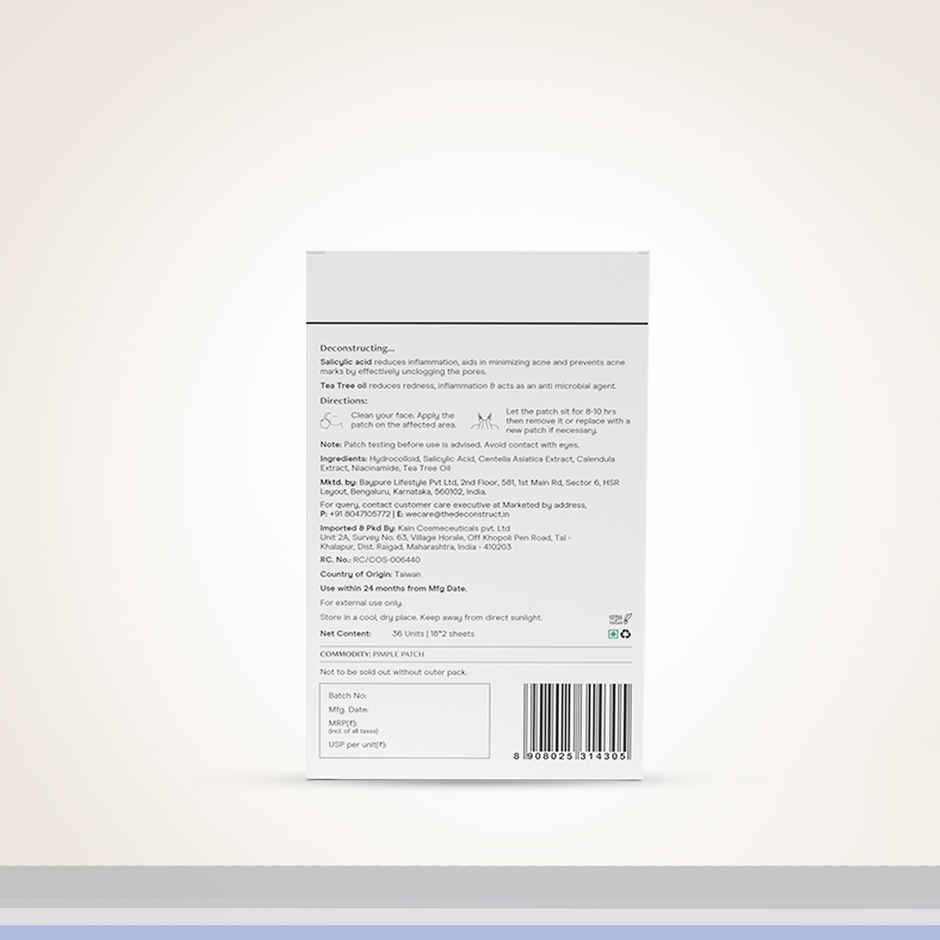 Deconstruct Pimple Patch for Face 0.5% Salicylic Acid & Hydrocolloid Pimple Patch