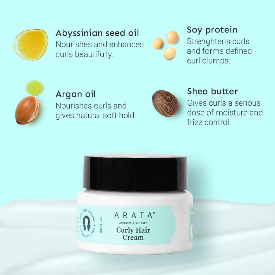 Arata Curl Hair Cream (Anti-Frizz & Moisture Locking)