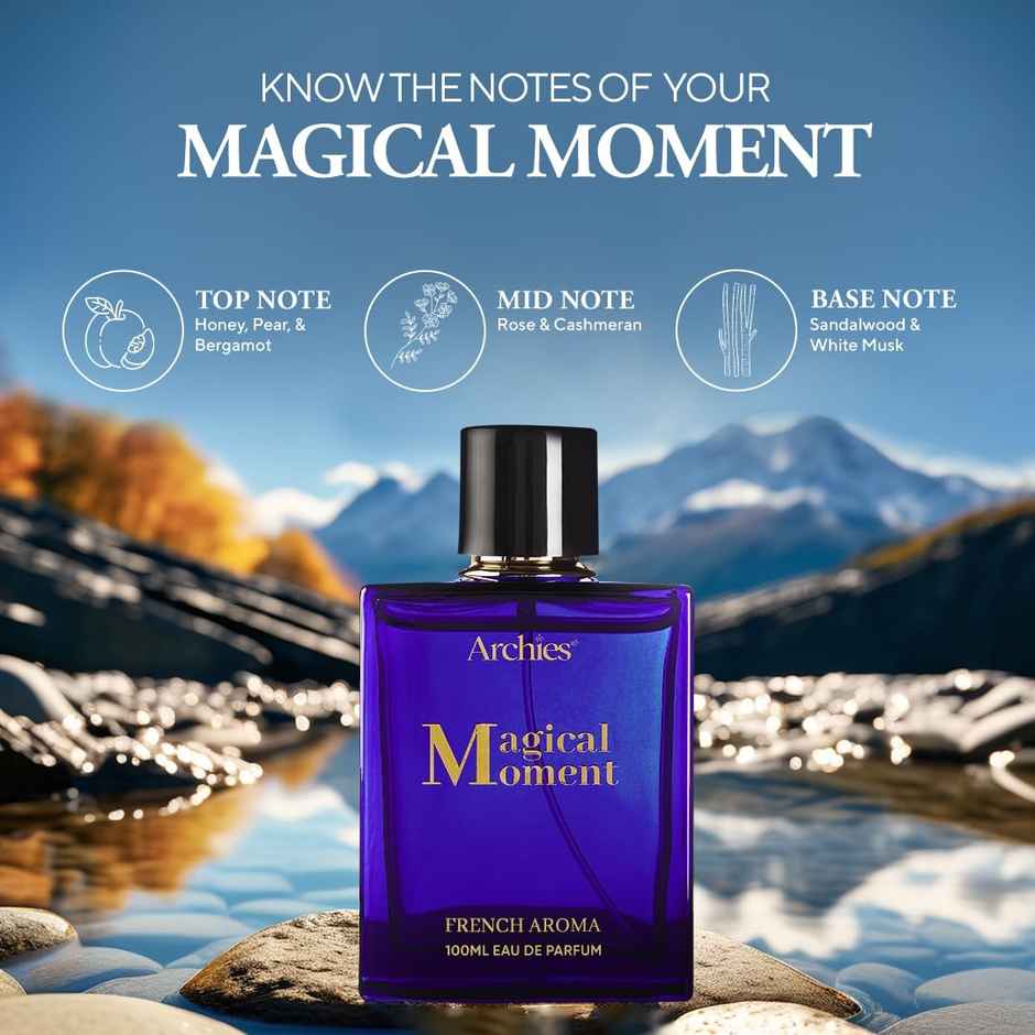 Archies Magical Moment Eau De Parfum Luxury Zesty & Musky French Aroma Premium Perfume For Women