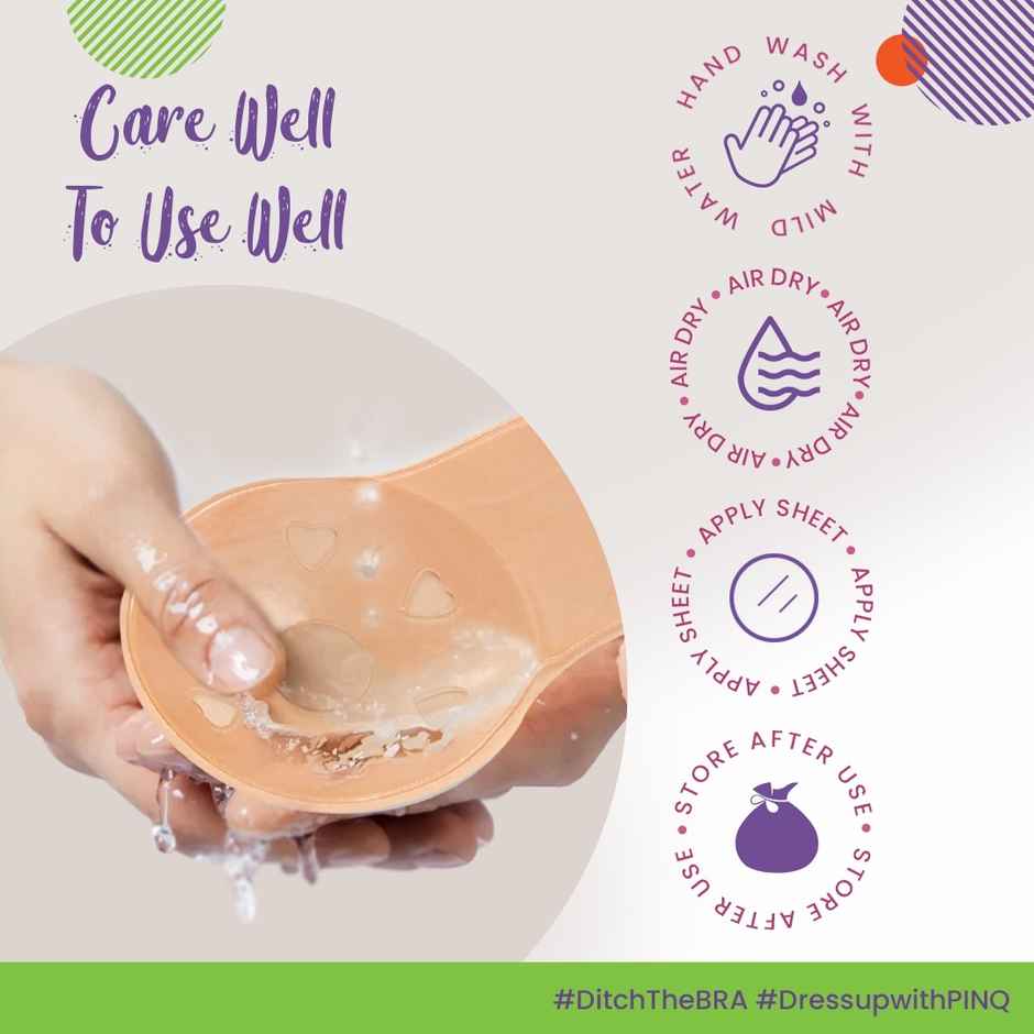 Pinq Polka Breast Lift Cups C-D Nude - Nude