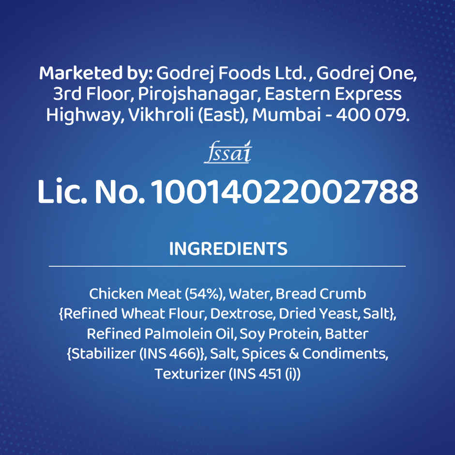Godrej Yummiez Chicken Nuggets (500g) & Godrej Yummiez Chicken Bites Nuggets (225g) Combo