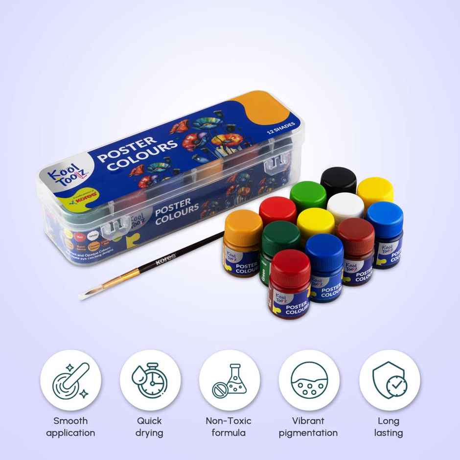 Kores Poster Colours | 12 Shades