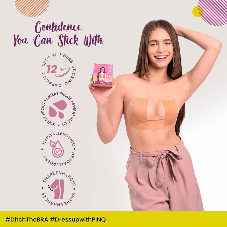 Pinq Polka Breast Lift Tape 7.5 Cm Wide - Nude