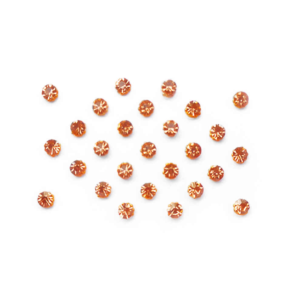 PERPAA Stone Bindi For Women | Golden | 1 Flap