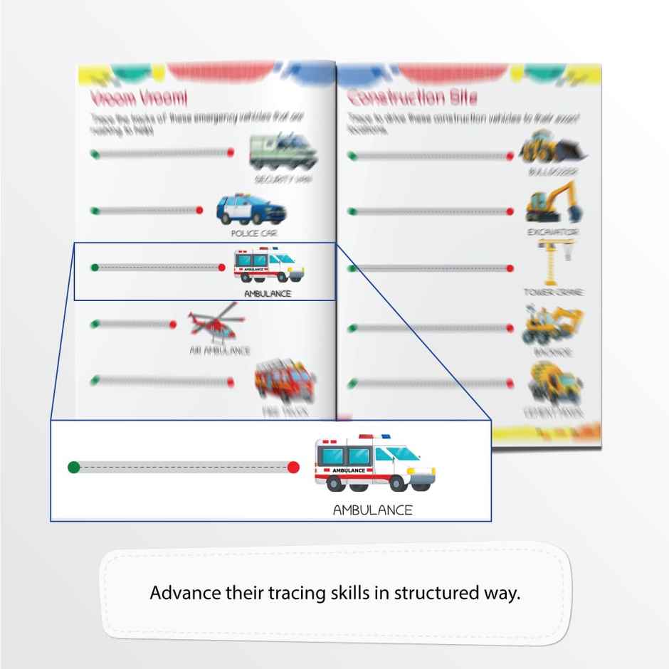 Oswaal Books Lil Legends Lines and Patterns Tracing Book | Level-0 | Age - 2 To 3 Years