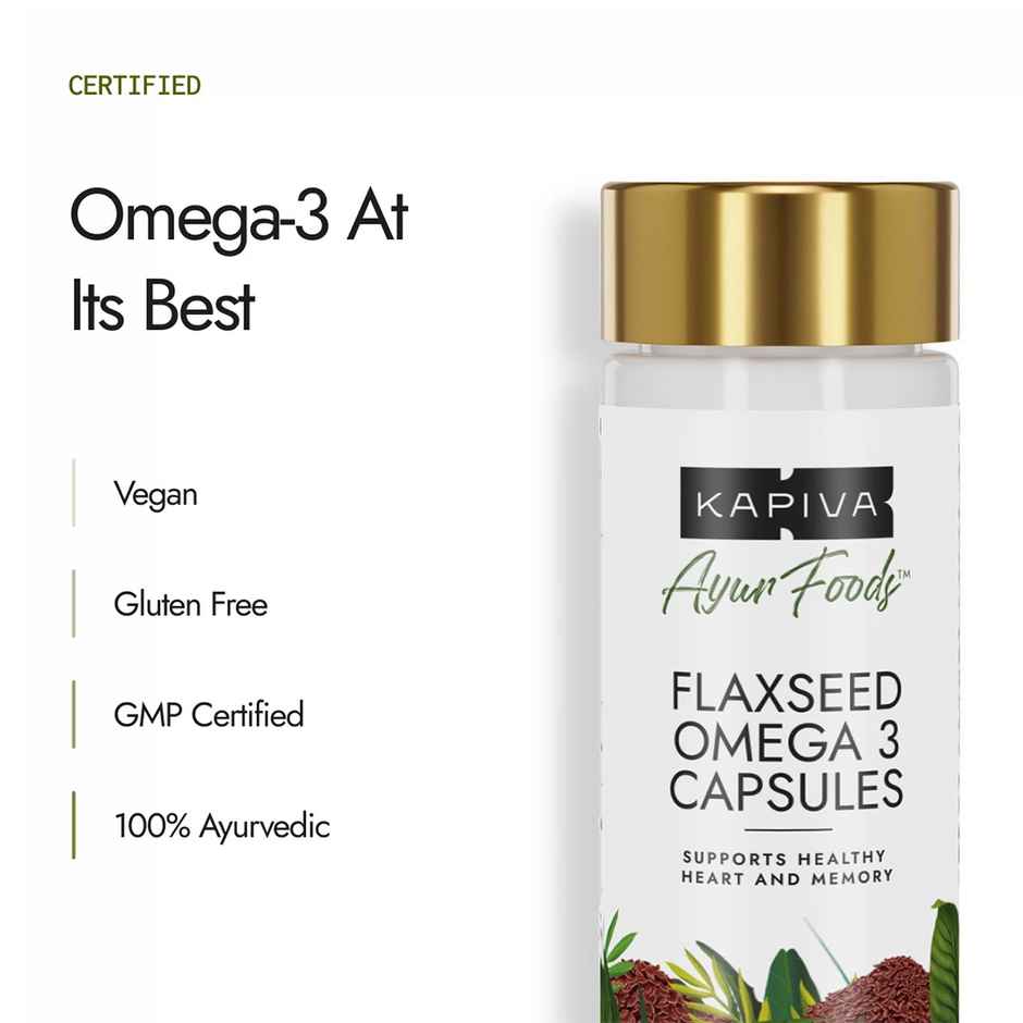 Kapiva Omega 3 Capsules - 60 Capsules