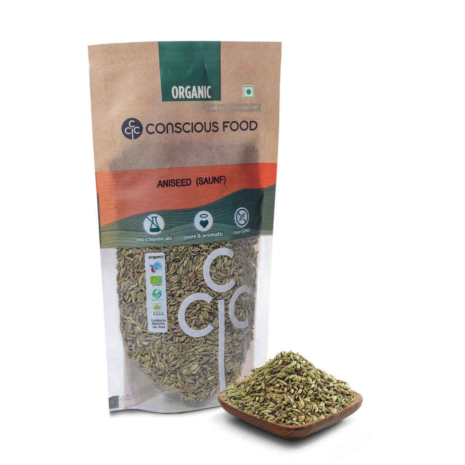 Conscious Food Organic Saunf Seeds
