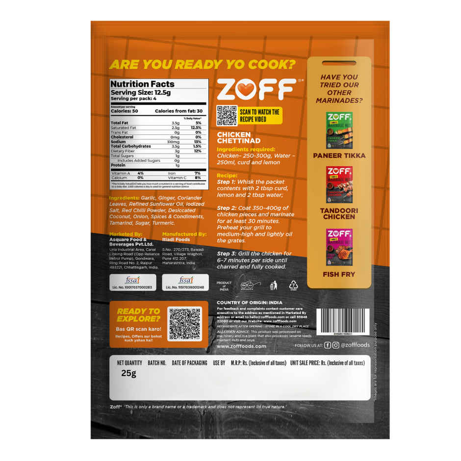 ZOFF Marinde Mix Chicken Chettinad