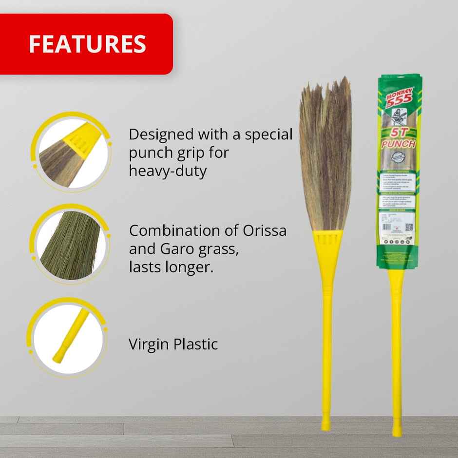 Monkey 555 Grass Broom 5tp