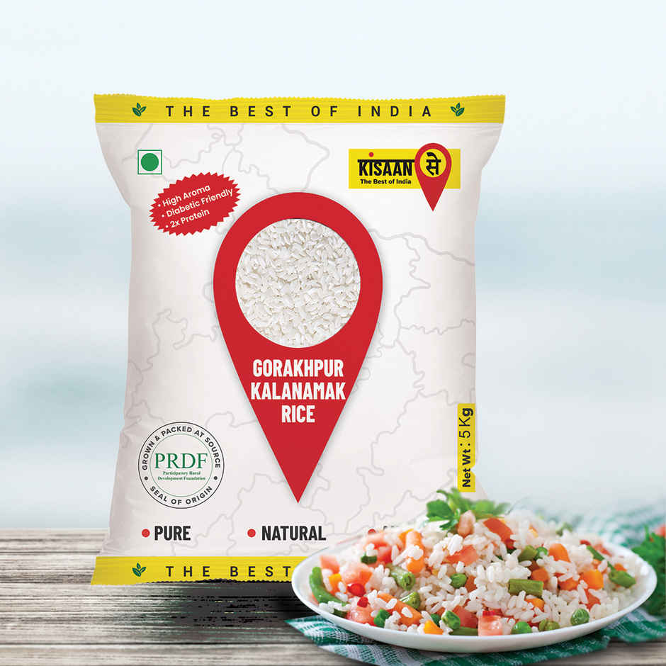 KisaanSay Sugar Free Aromatic Rice (Kalanamak Rice)