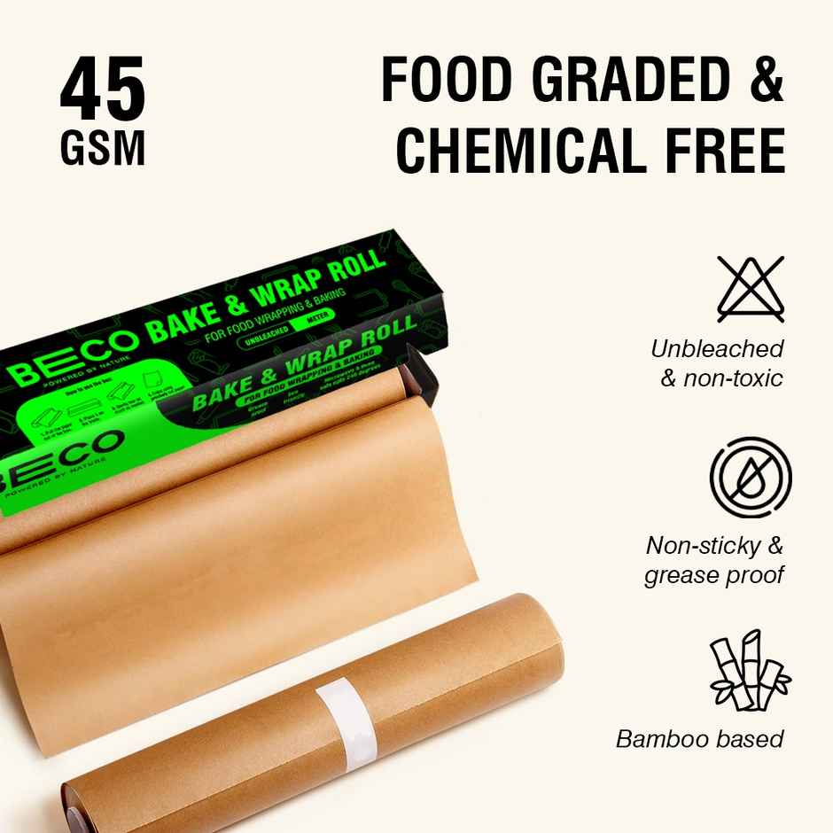 Beco Eco|Friendly Baking And Food wrapping Paper | 20 m Roll
