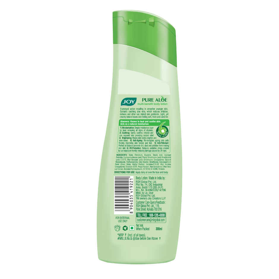 Joy Pure Aloe Multi Benefit Body Lotion