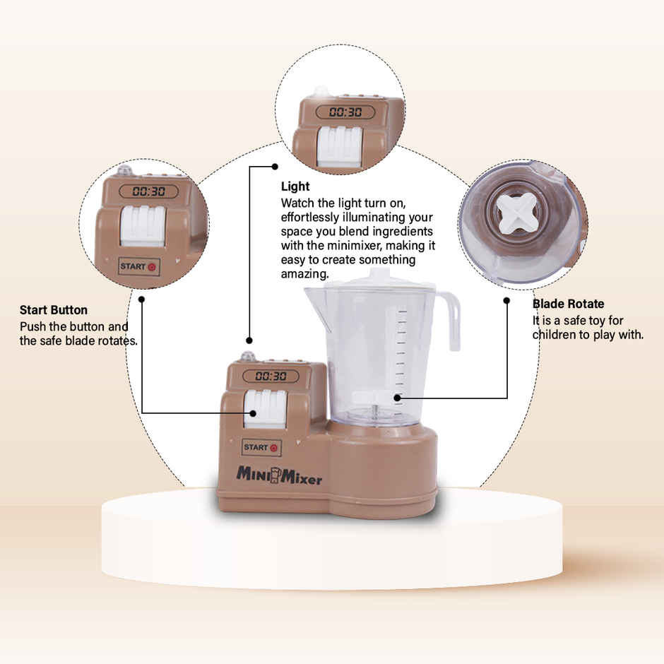 Anz Toy Brown Mini Mixer Ph 9416