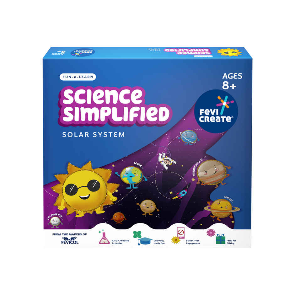 Fevicreate Science Simplified DIY Solar System Educational Game for Kids
