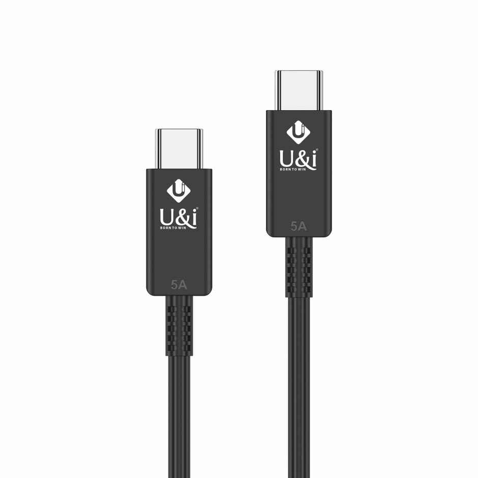 U&i UiDC-2232 Type-C to Type-C Cable 120W Fast Charging | Black