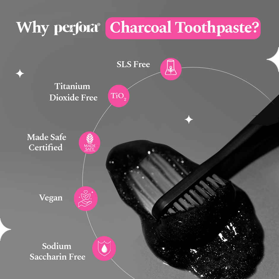 Perfora Activated Charcoal Whitening Toothpaste