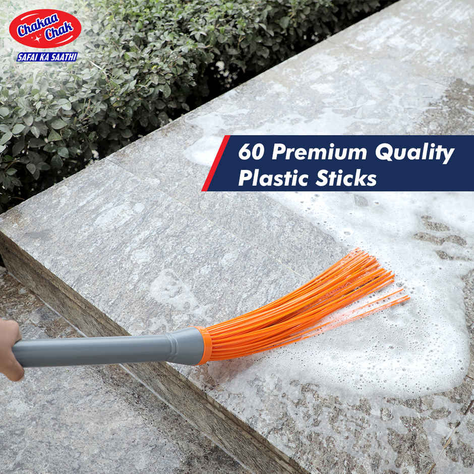 Chakaachak Long Handle Kharata Plastic Broom