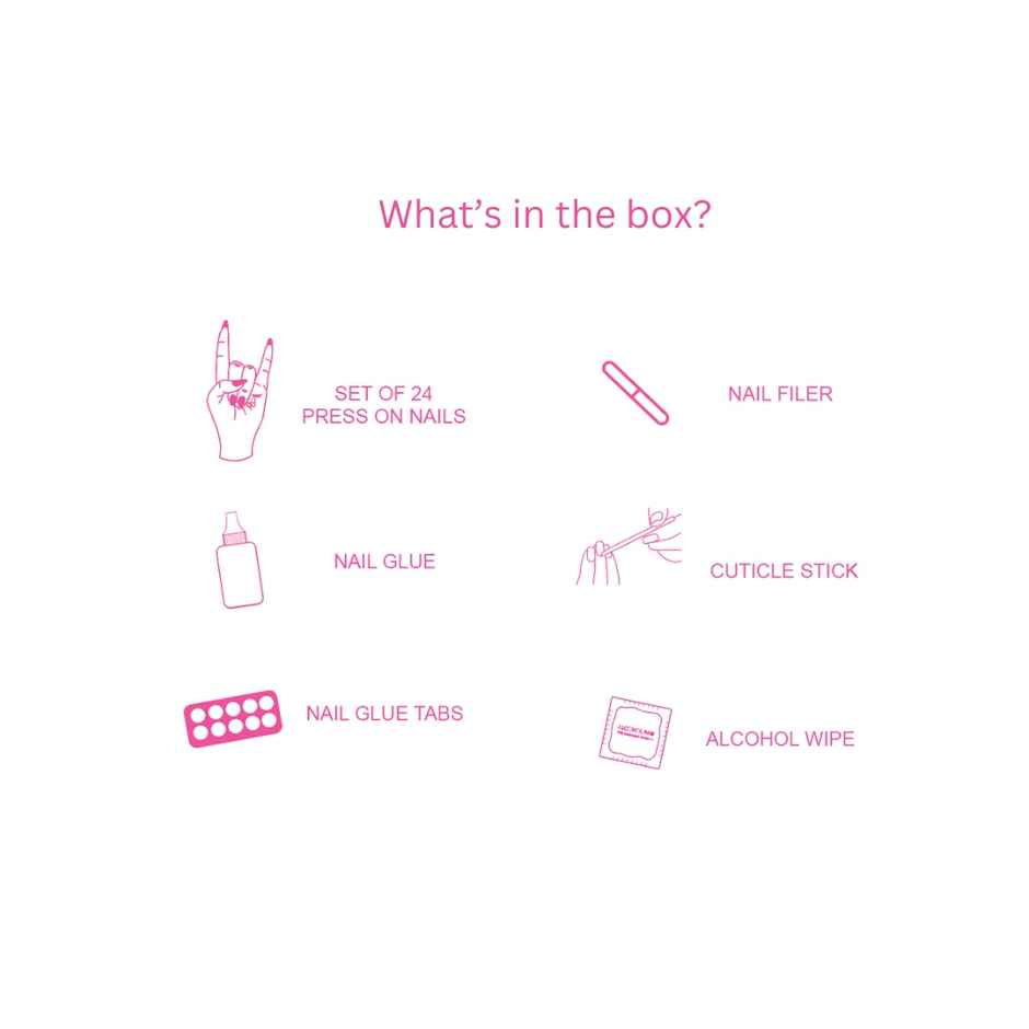 Polish Me Pretty Luxe Press On Nails - Selling Sunset - Almond Short