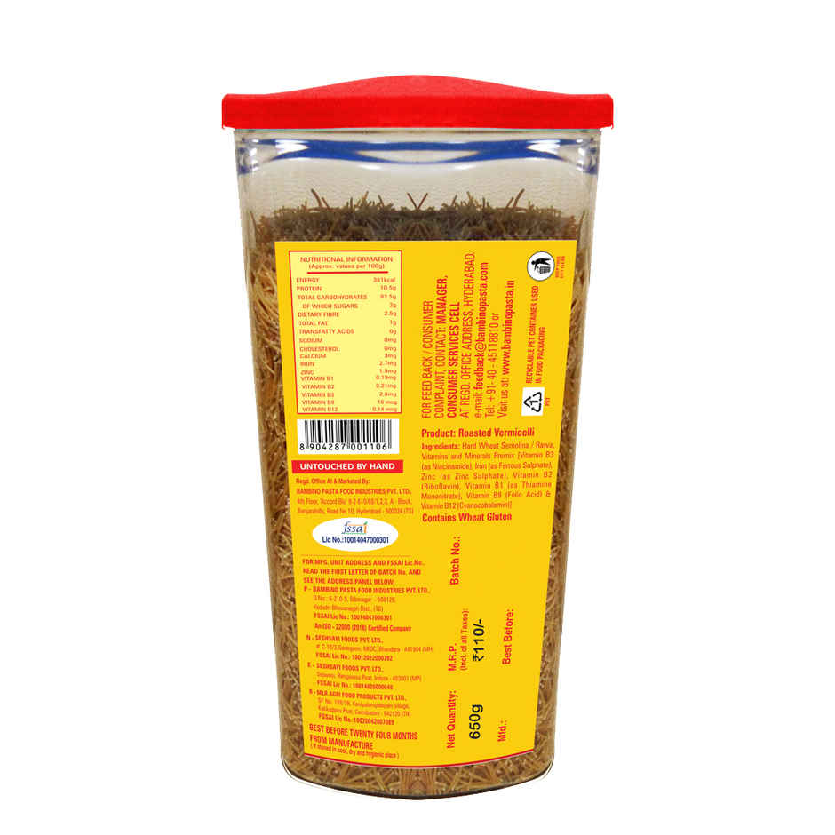 Bambino South Roasted Vermicelli Jar