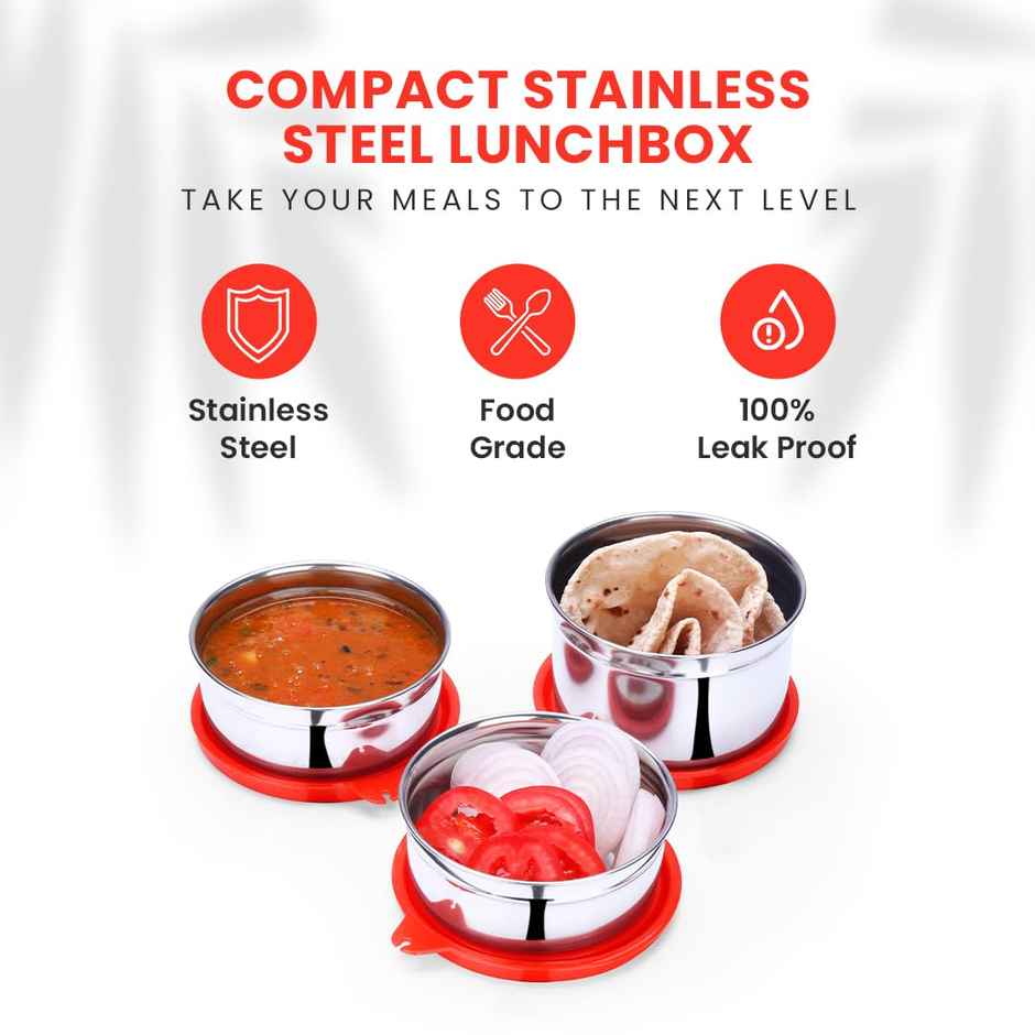 Oliveware Lovely Stylo Lunch Box - Red