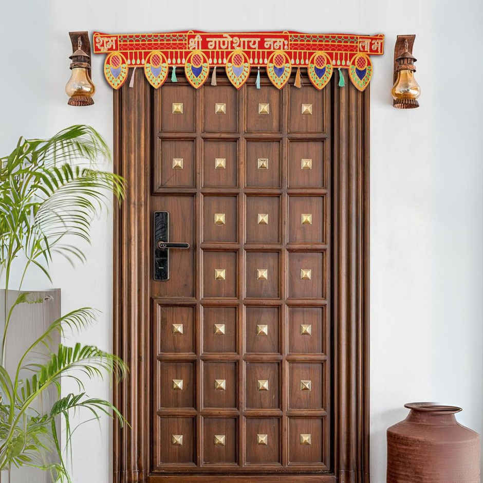 Velvet Toran Sri Ganesh | 3 ft | Assorted Design | Chandar