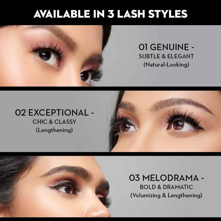 SUGAR Cosmetics Eyeliner and Eyelashes - Melodrama | Waterproof