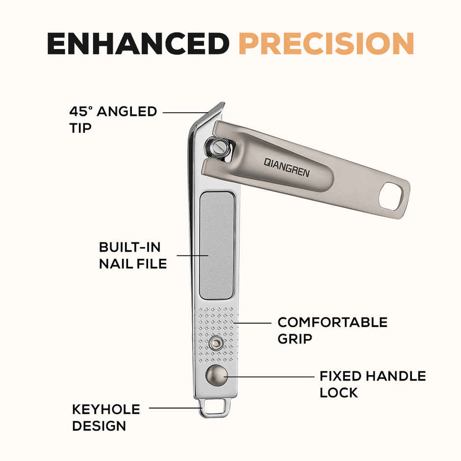 Multibrite Stainless Steel Oblique Nail Clipper 1.0 PIECE