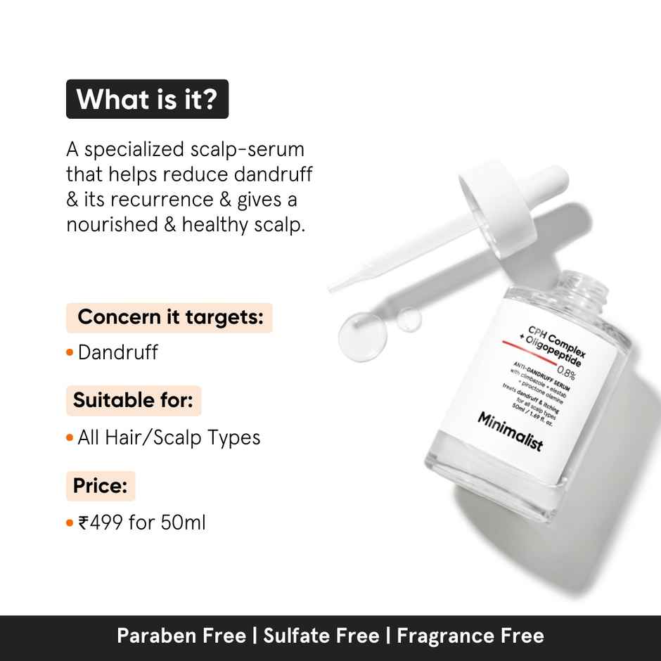 Minimalist Cph Complex + Oligopeptide 0.8% Anti- Dandruff Serum